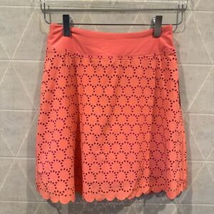 Title Nine, New, Illusion Laser Cut Coral Pink Skort Skirted Shorts XS